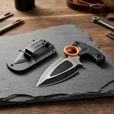 Dagger Push Knife Black night