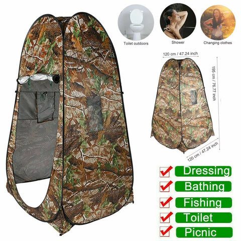 Portable Shower Tent Outdoor Up Camping Toilet Changing Room Cabin