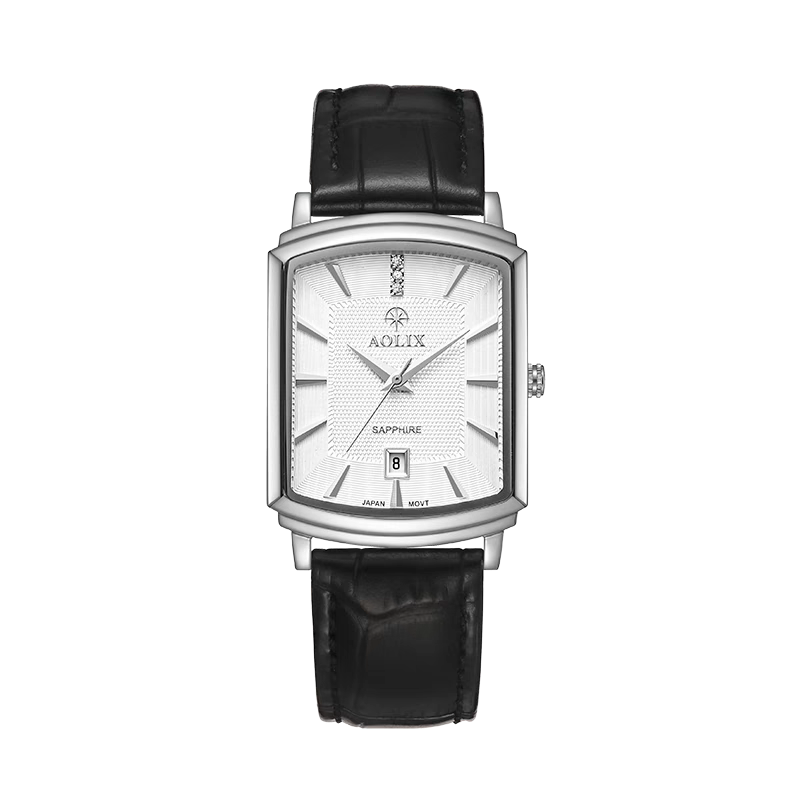 Wwoor Elegant style Quartz Watch Leather Strap