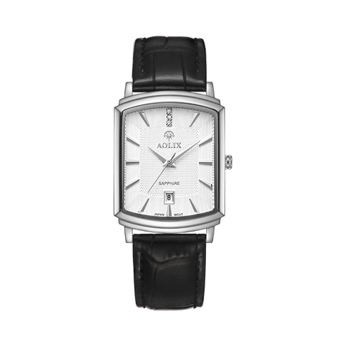 Wwoor Elegant style Quartz Watch Leather Strap