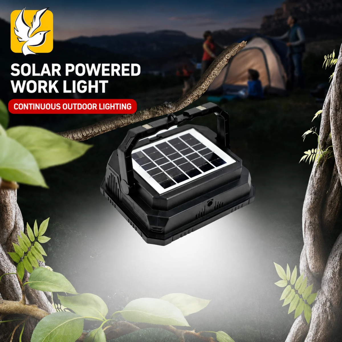 C2 Portable Searchlight with COB Side Light & Power Bank