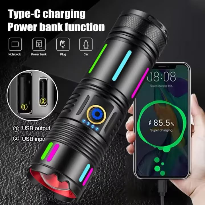 3000M Ultra Zoomable Torch with 18650 Lithium Betteries