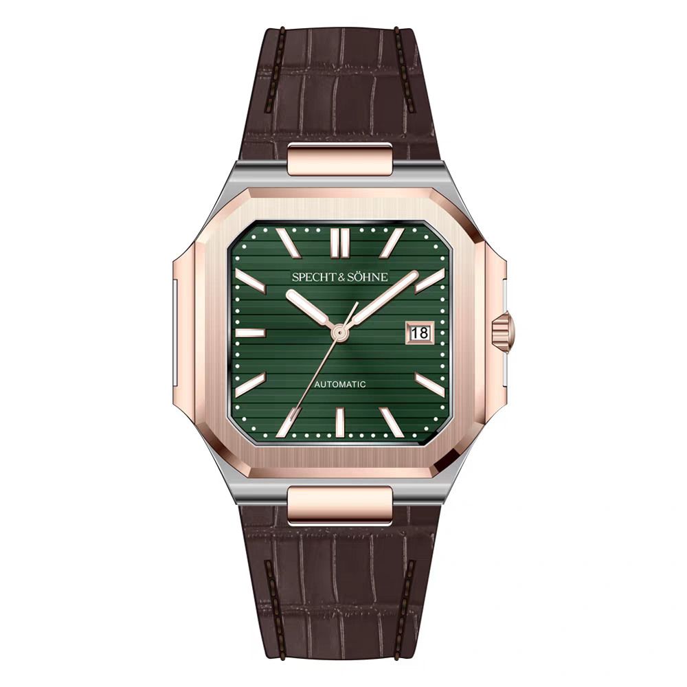 Sp &So Men's Classic Cubic Watch 50M Waterproof Luminous