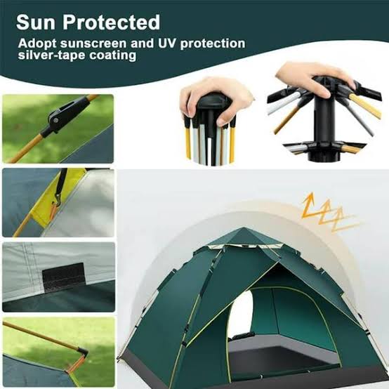 3-4 Person Japani Automatic Quick Open Tent with Carry bag