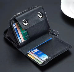 High-Quality Leather Wallet with Double Buckle