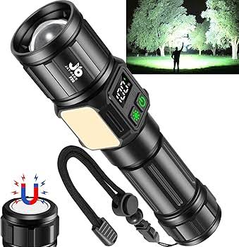 2KM Long Range LED Flashlight - Side COB, Type-C