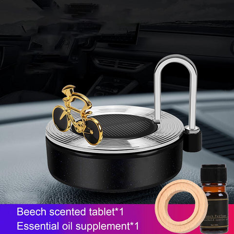 Solar Rotating Car Air Freshener Dashboard Solar Rotating Track Bike Aroma Diffuser