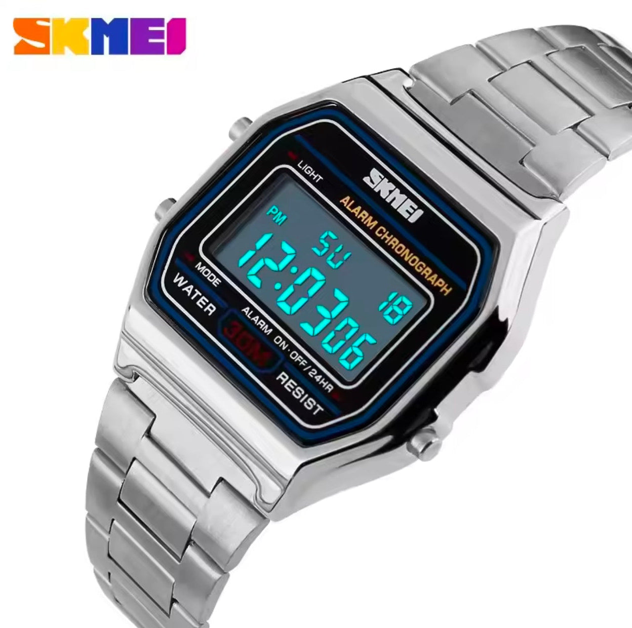 Skmei Top Brand Luxury Stainless Steel 3Bar Waterproof