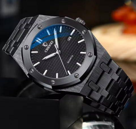 Luminous Stainless Steel Waterproof Men Watch