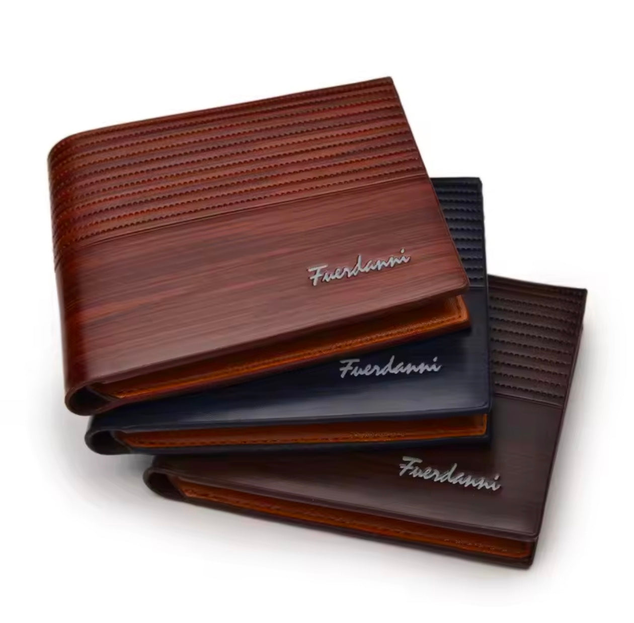 Fuerdanni Leather Wallet for Men Women ID Bank Credit Card Holder Men's Coin Purse