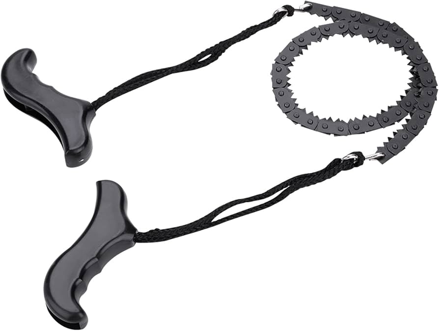Pocket Chainsaw 39 Inch Long Chain Compact Folding Hand Saw Tool for Survival