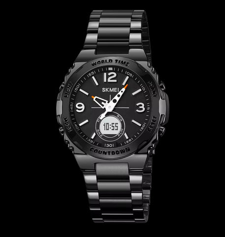 SKMEI 2310 Stainless steel Reloj Hombre Waterproof Electronic Watch