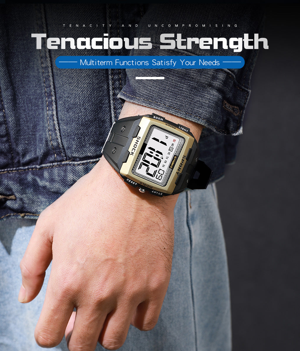 Royal Digital Waterproof Shock Resist Large Screen Outdoor Running Watch