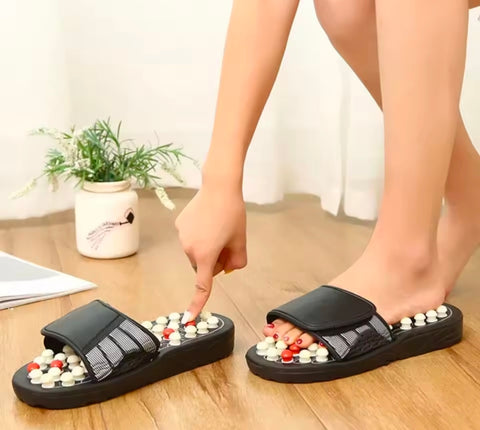 Massage Slippers Men's and Women's Foot Reflexology Massage Non-slip Shoes Waterproof