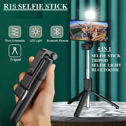 R1S Bluetooth Tripod Selfie Stick