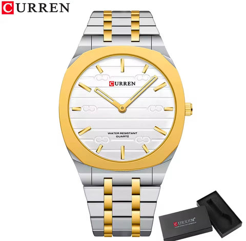 CURREN Ultra-Thin Business Stainless Steel Quartz Watch