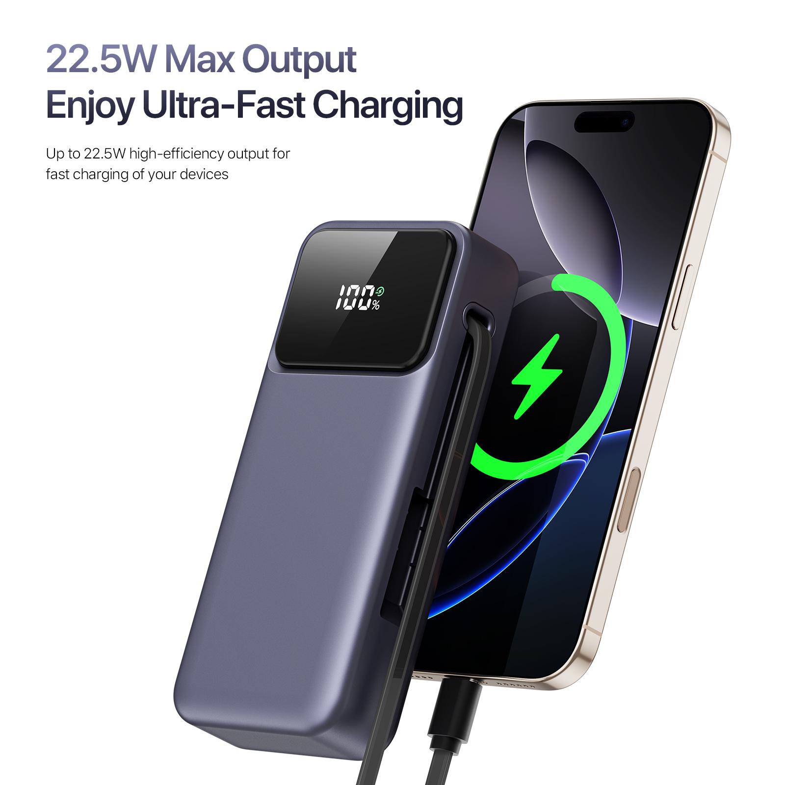 10000mah PD Super Fast 22.5W Fast Charging with Flash Light