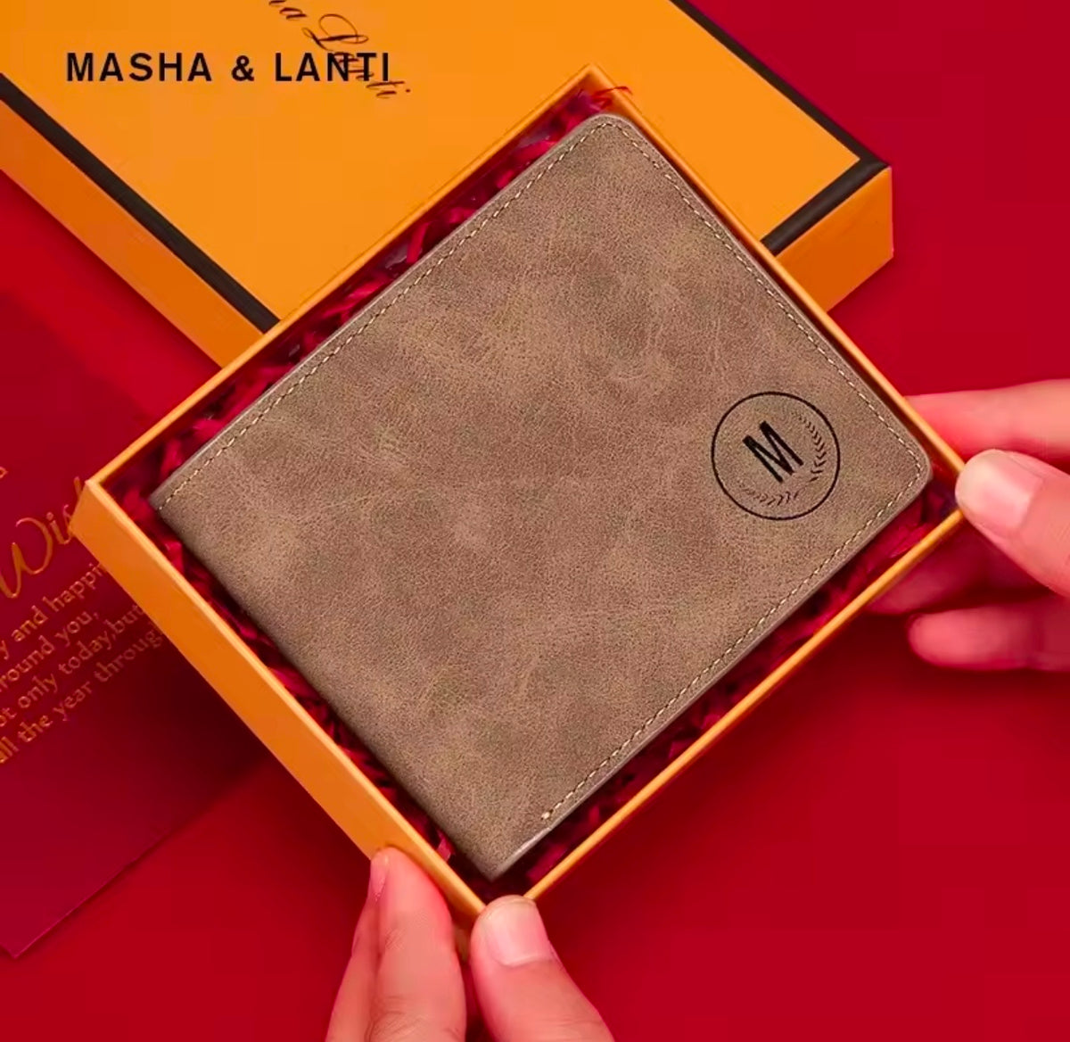 Masland Men's Short Ultra-Thin Leather Wallet Multi-Card Slot