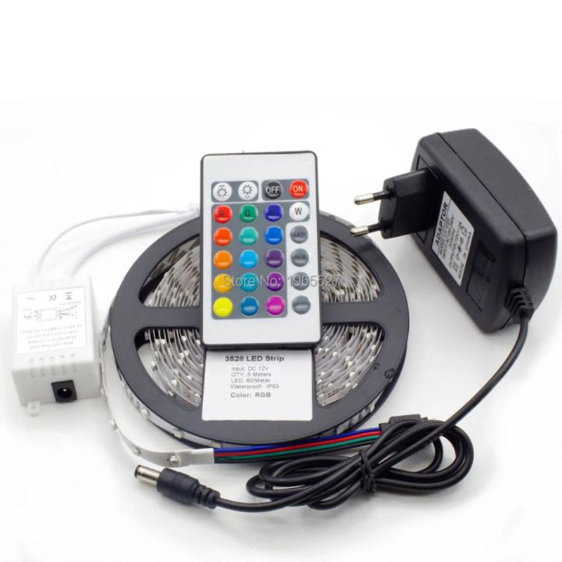 5M Smart RGB LED Strip Lights with Remote & USB