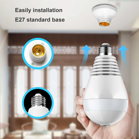 V380 Bulb Wifi Camera - LED Bulb Light