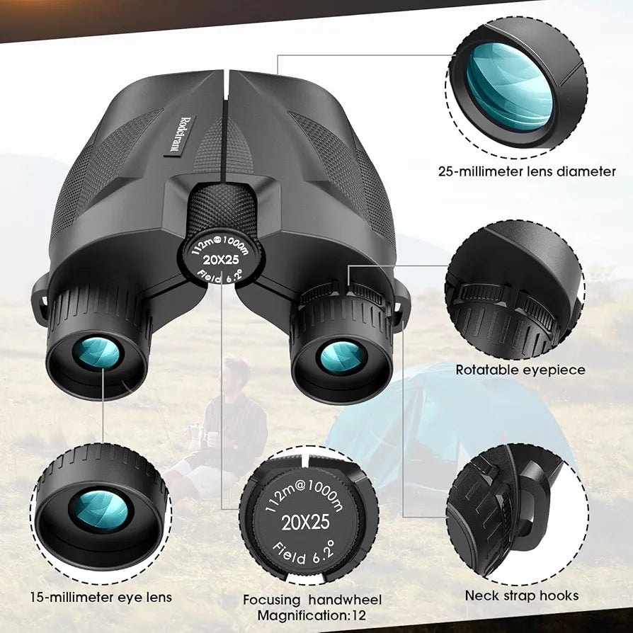 Amazon Import Bushnell 20x25 compact 1.5km Binocular Night VISION effect