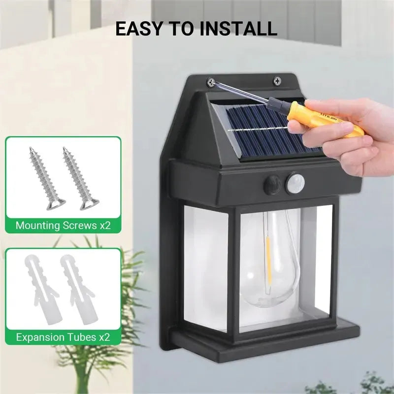 200W 112-LED Solar Wall Light - Waterproof