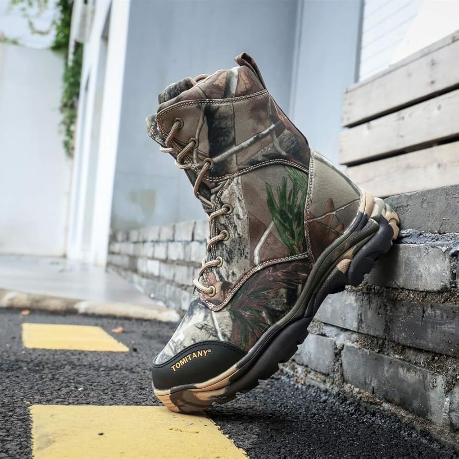 Tomitany Trekking Tactical Combat Hunting Camouflage Boots Shoes