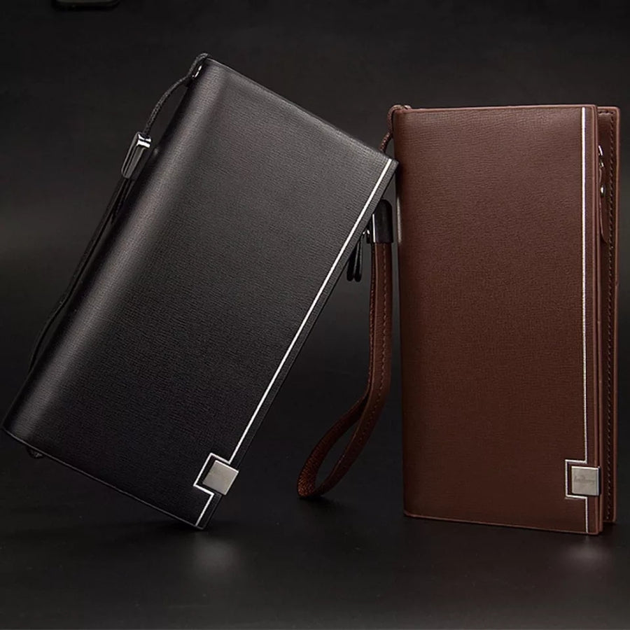 Baellerry Universal Long Wallet Large Capacity Zipper Handbag Card Holder