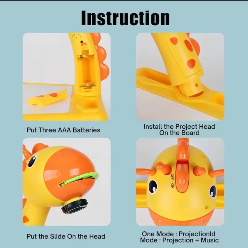 Children's Giraffe Projection Art Drawing Table Toy Children's Drawing Board