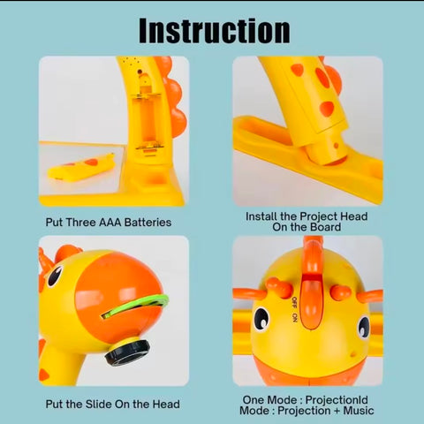 Children's Giraffe Projection Art Drawing Table Toy Children's Drawing Board