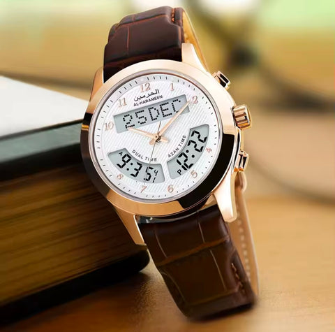 Alharmeen Saudi Power Luxury Muslim Watch Waterproof 100%