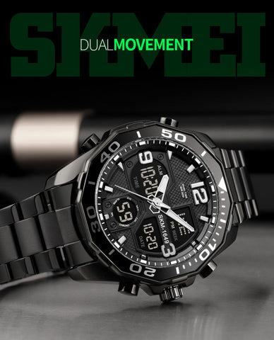 Skmei 1649 Dual Time Sports watch Chrono alam clock