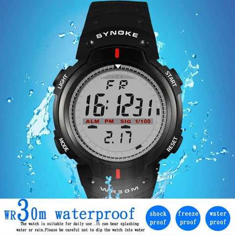 Waterproof Watch Stylish Square Sports Power Brand Watch