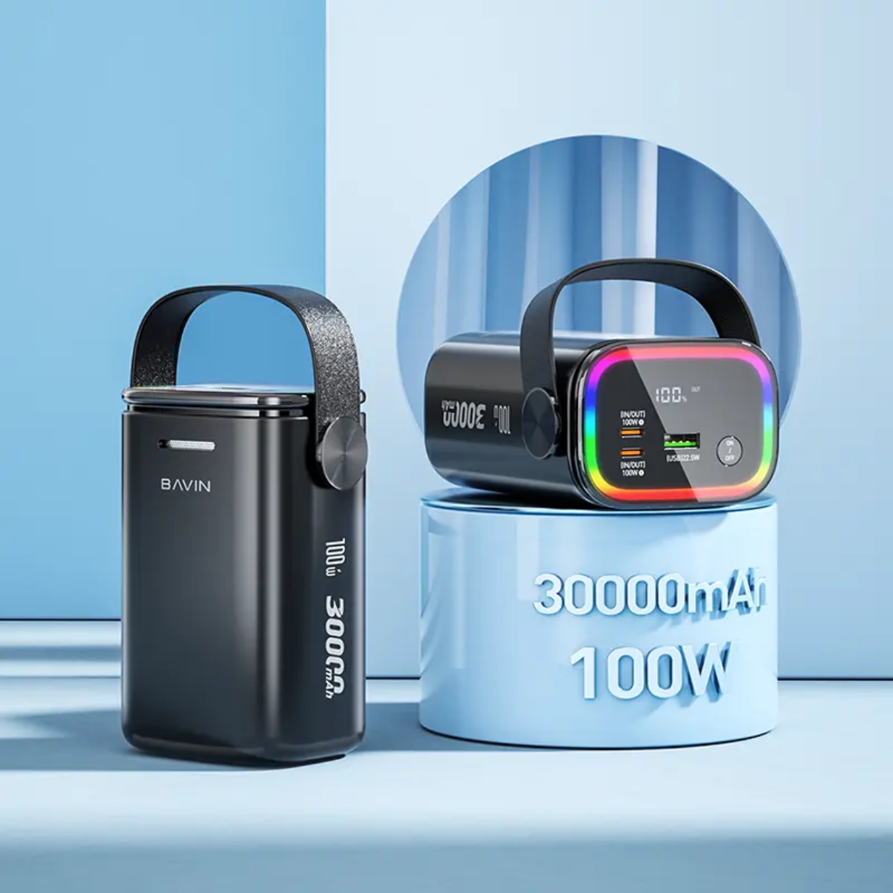 BAVIN 100W Heavy duty 30000mAh Fast Charging Power Bank