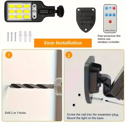 500000LM Ultra Powerful Solar Lamp 120° Wide Range Lighting Outdoor