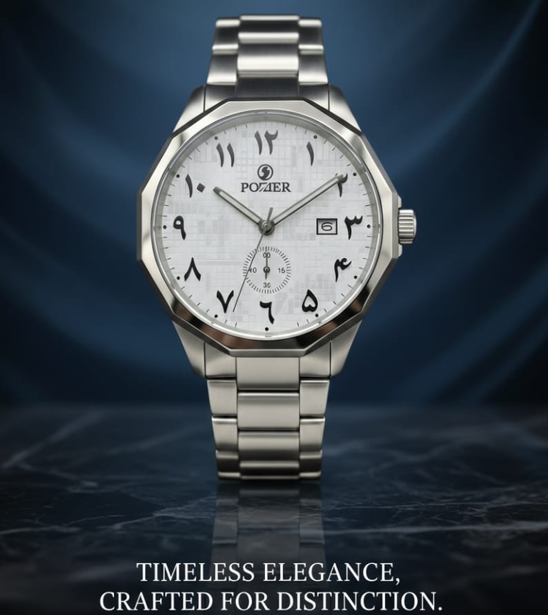 Arabic Luxury Stainless steel 38mm Men's Wrist Watch Waterproof