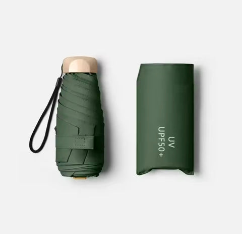 Mini Sun Umbrella UV Protection Vinyl Folding Pocket