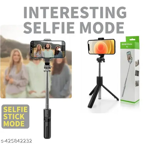 R1S Bluetooth Tripod Selfie Stick