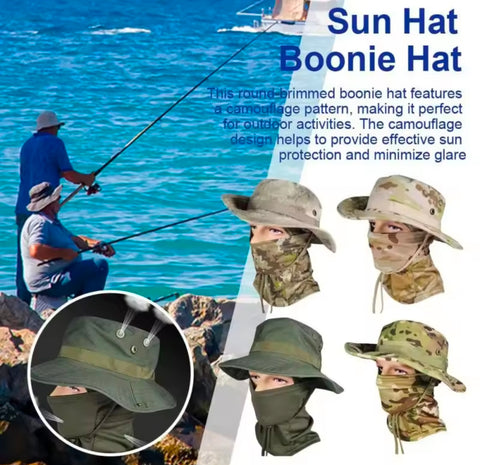 Tactical Balaclava Camouflage hunting Fishing Full Face Mask Cap set