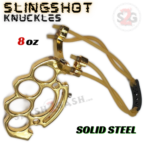 2 in 1 Brass Knuckle & Slingshot High Quality