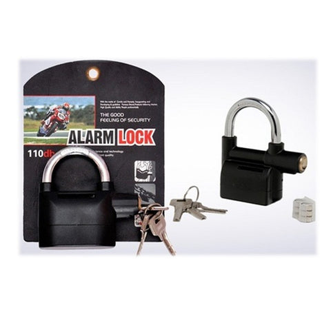 Heavy Duty Security Alarm Lock – Anti-Theft Padlock with Built-in Siren