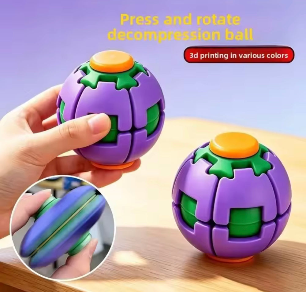 Colorful 3D Printed Press Fidget Spinner Ball