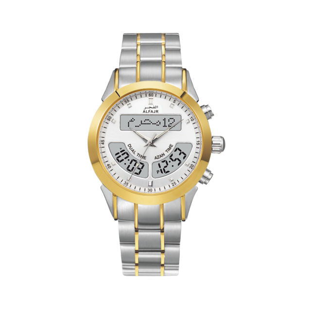 Muslim Alfajar Dual Time Stainless steel Watch