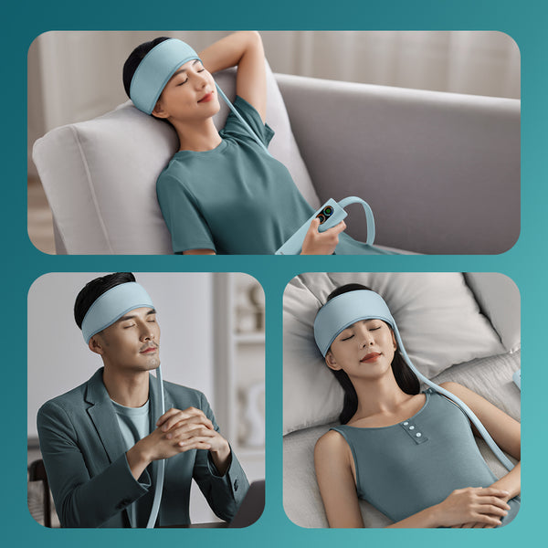 Electric Air Pressure Head Massager – Heating Headband for Deep Scalp Massage & Stress Relief