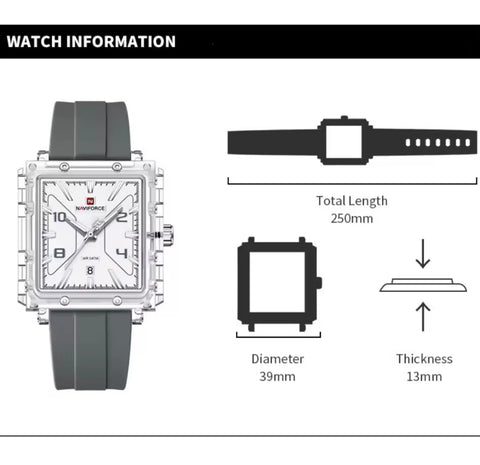 NAVIFORCE New Business Man Wristwatch Date Waterproof Luminous Luxury Watch