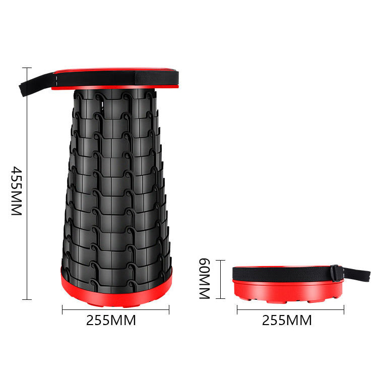 Portable Retractable Foldable Stool with Load Capacity of 400lbs for camping & Umrah hajj