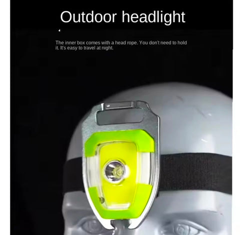 Multifunctional Mini Keychain Headlight Strong Light Headworn Maintenance Work Flashlight
