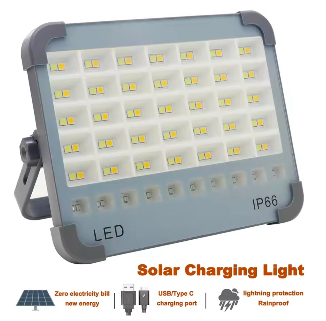 Solar LED Floodlight High Brightness LED Lamp IP66 Waterproof