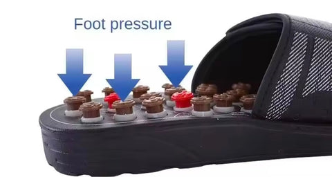Massage Slippers Men's and Women's Foot Reflexology Massage Non-slip Shoes Waterproof