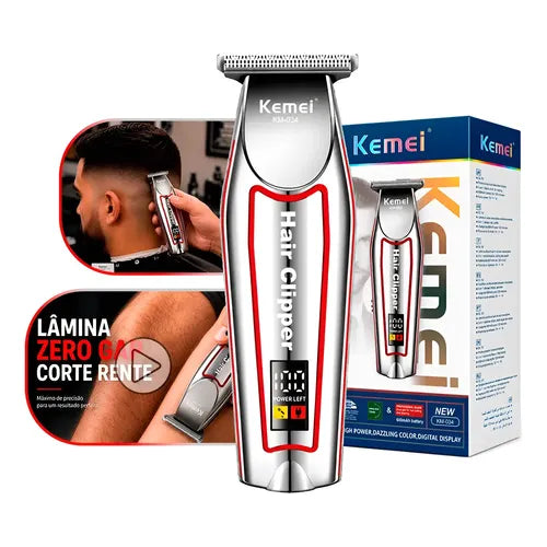 Kemei Cordless T-Blade  Hair Clipper Trimmer